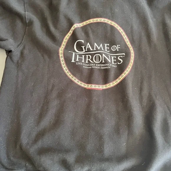 rare HBO Store Shop Game of Thrones Black Hoodie jacket sweatshirt - Picture 5 of 10